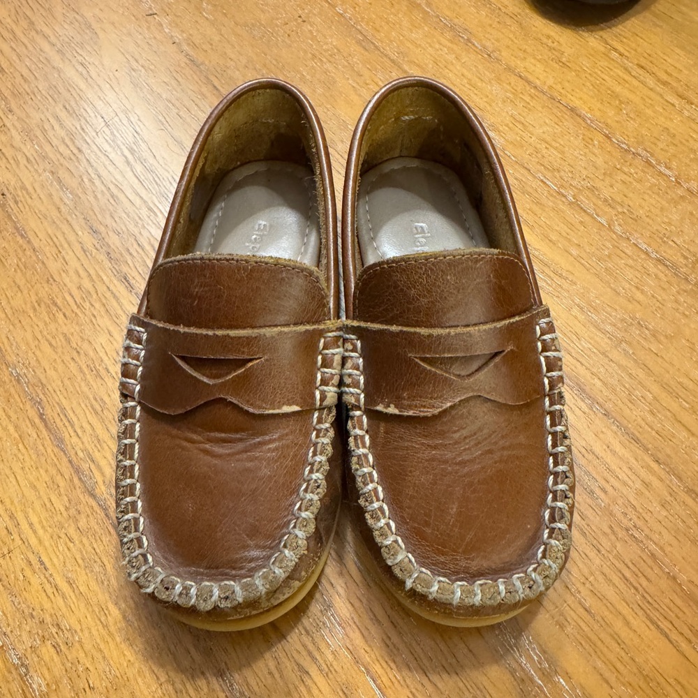 Elephantito Driving Shoes Loafers in Brown Leather | Size 10